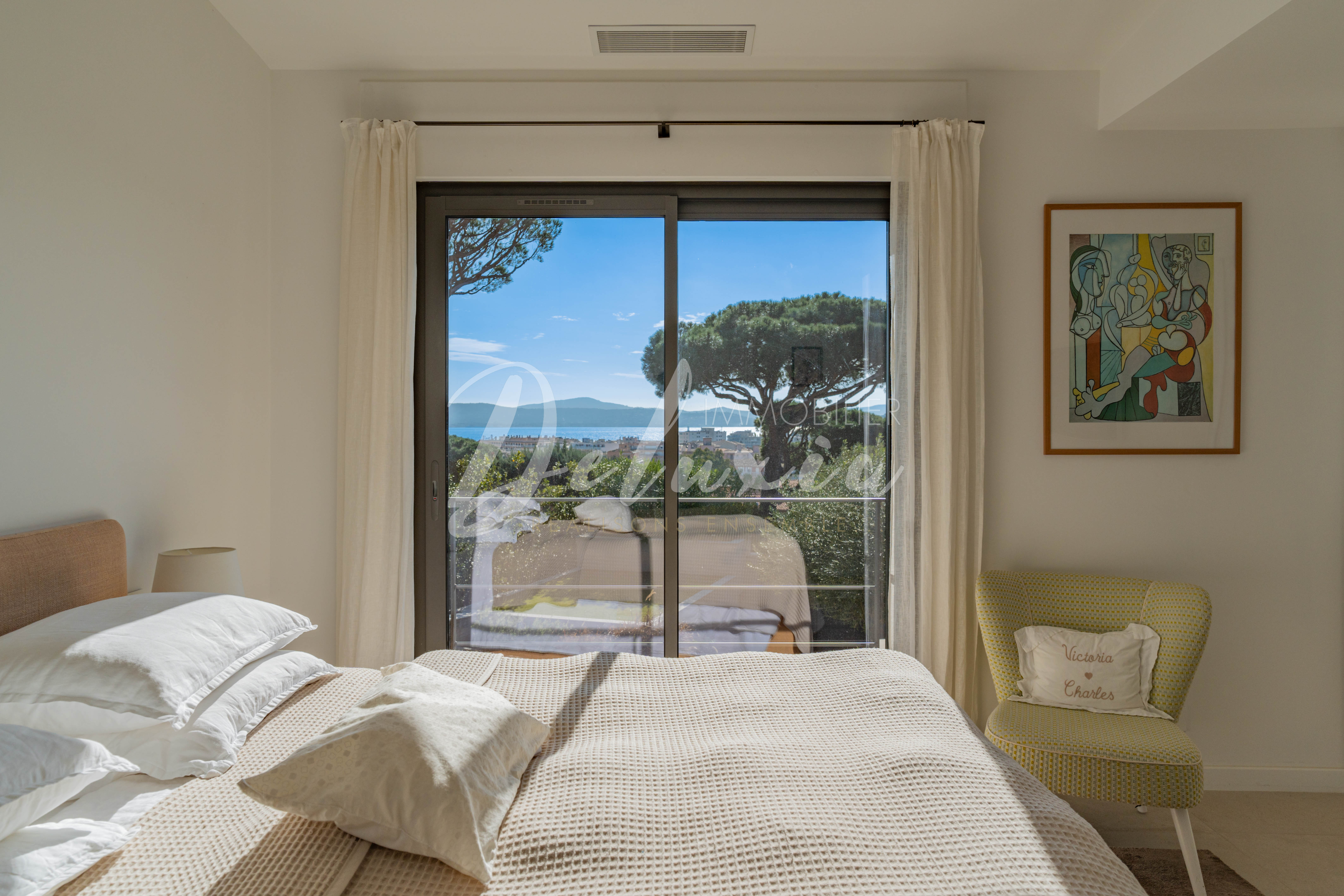 Achat villa avec suite parentale vue mer à Sainte-Maxime 