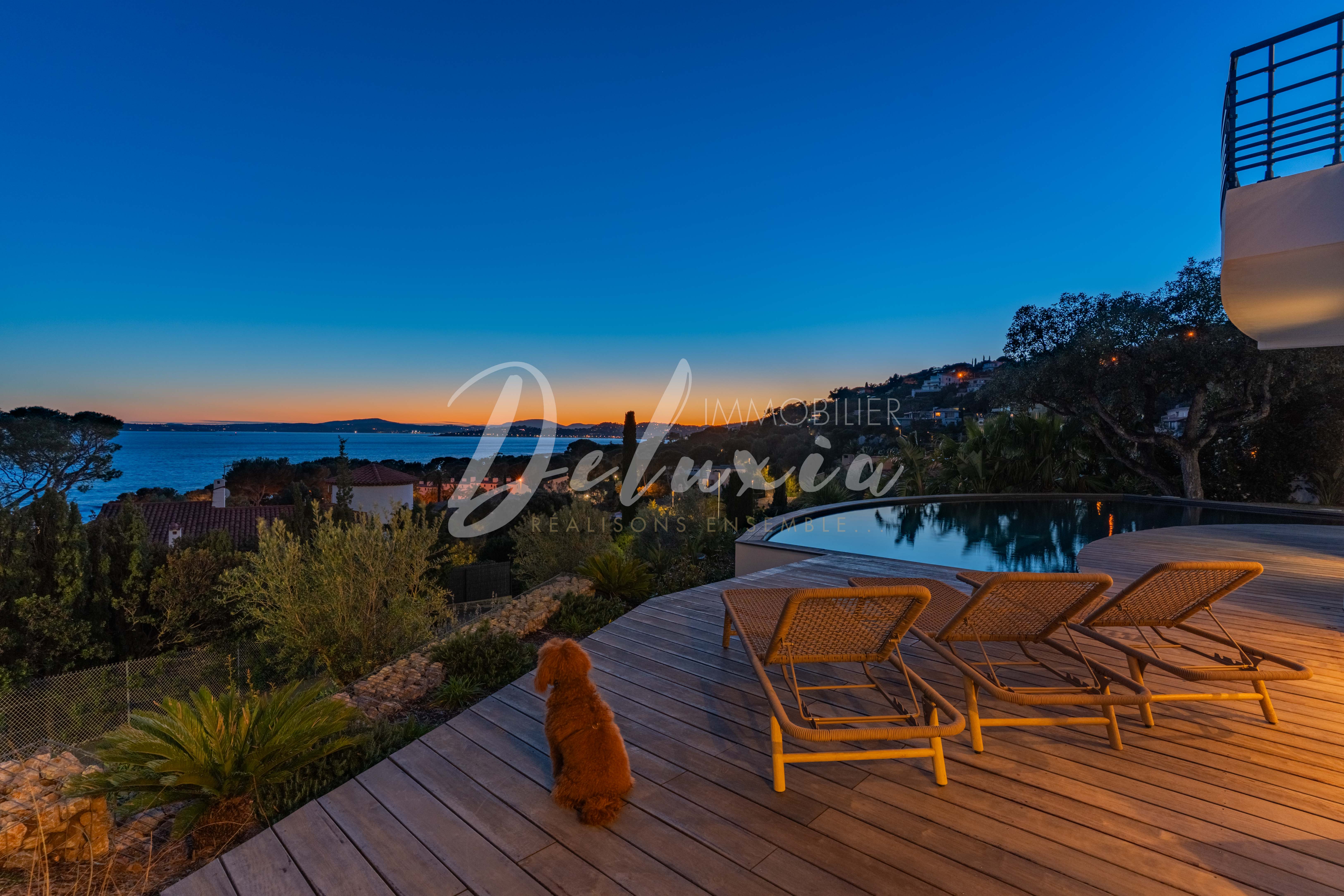 Villa à vendre avec vue mer et coucher du soleil aux Issambres
