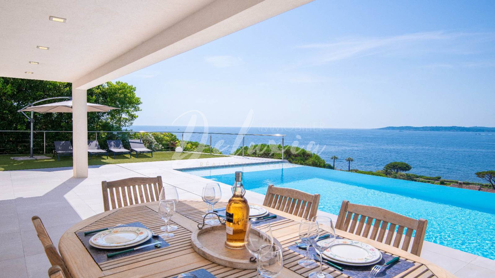 Villa contemporaine avec vue mer panoramique – Sémaphore, Sainte-Maxime