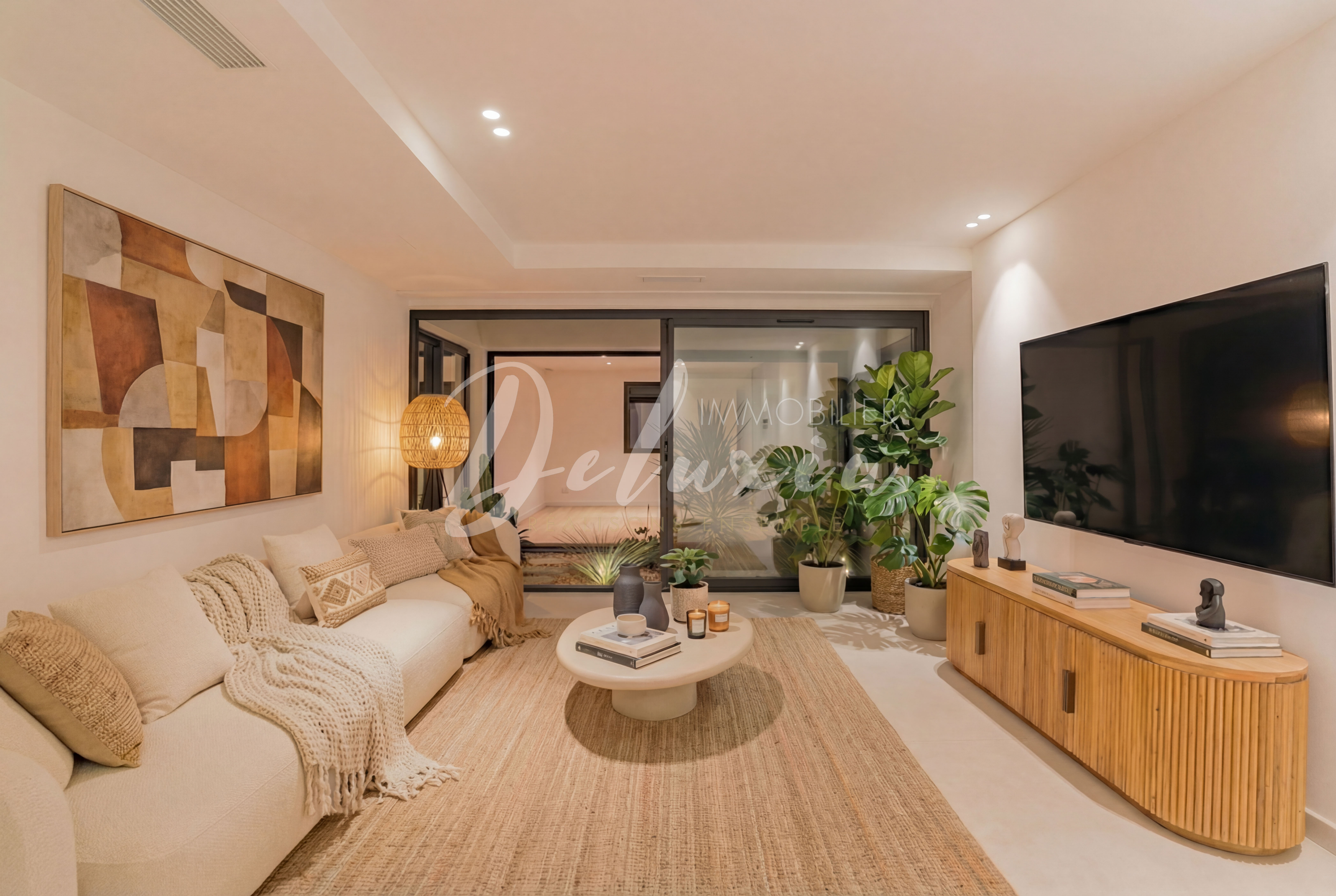 Villa avec coin TV chaleureux aux Issambres. 