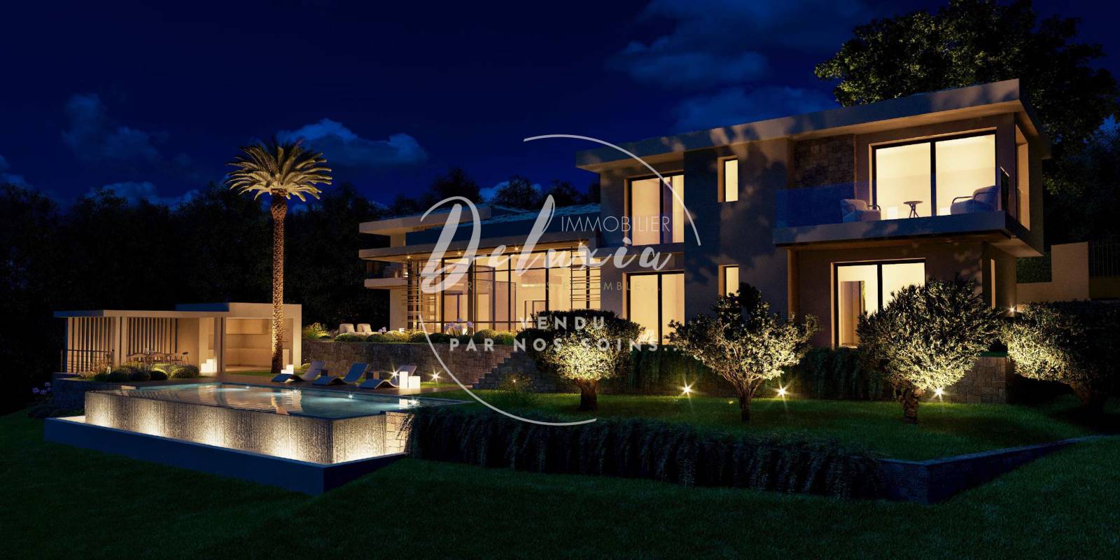 Villa contemporaine vue mer vendue à Sainte-Maxime.