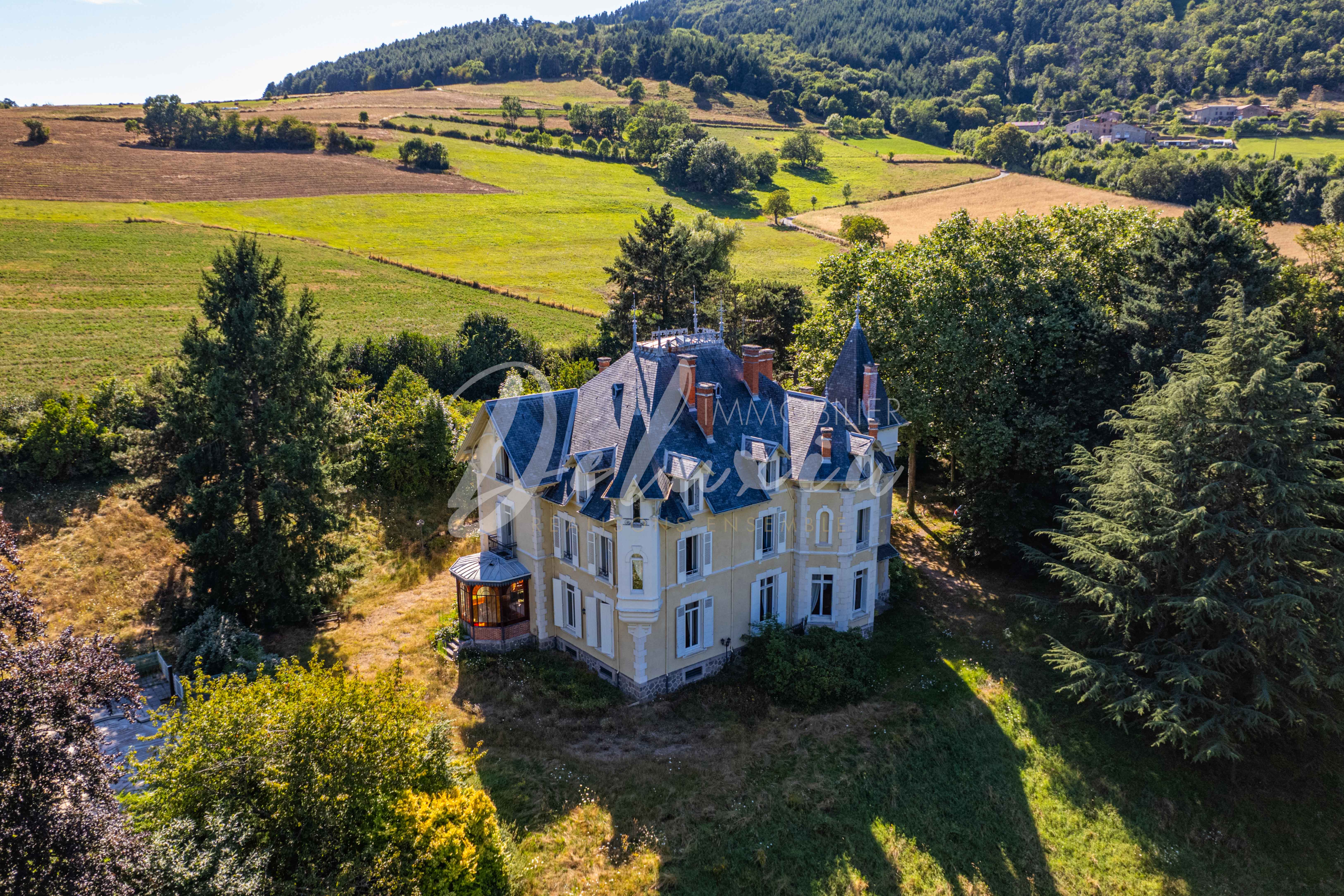Grand domaine à vendre avec exploitation commerciale à Saint-Julien-Molin-Molette
