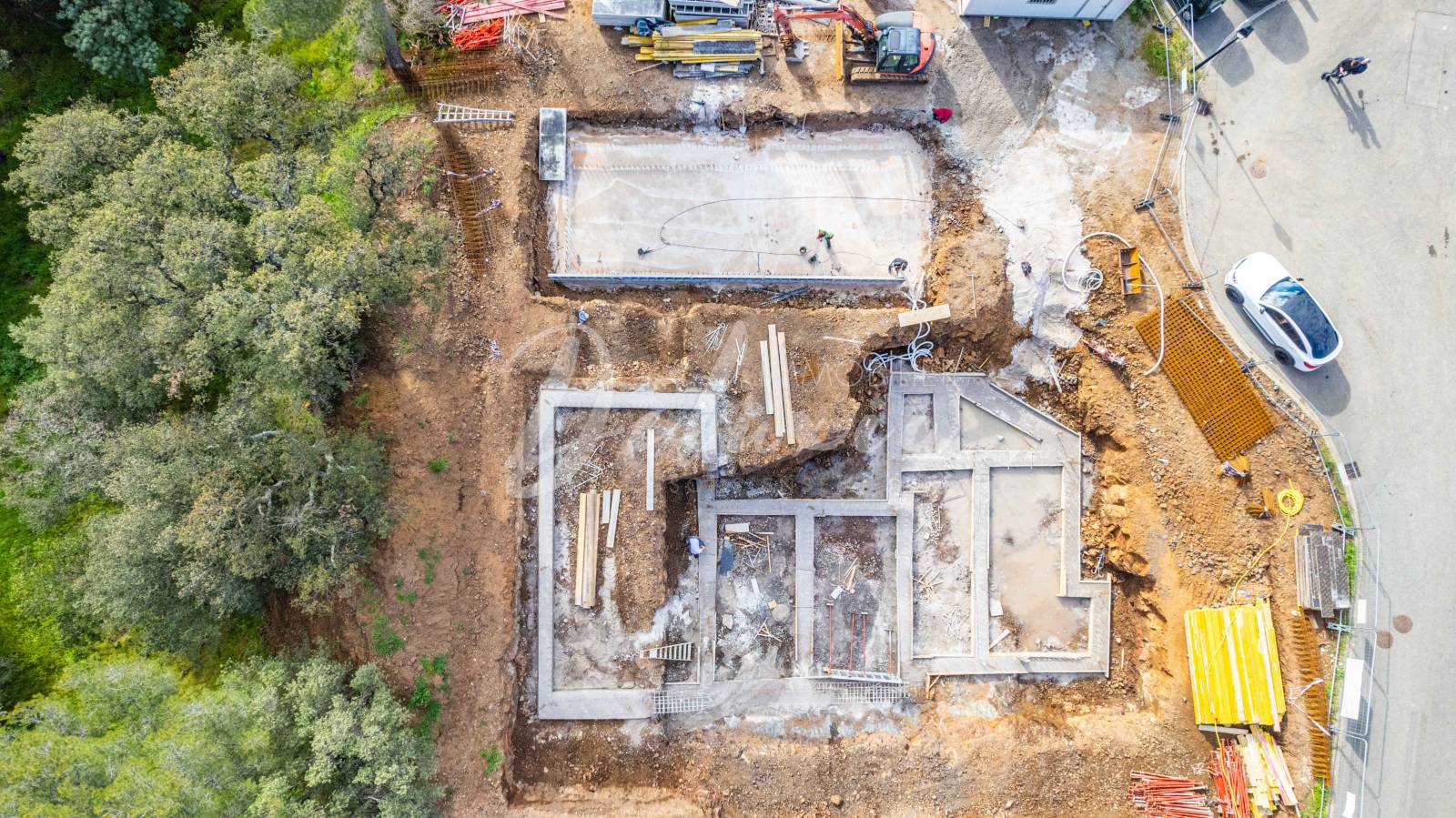 Vue aérienne d'un projet de construction à Saint-Raphaël 