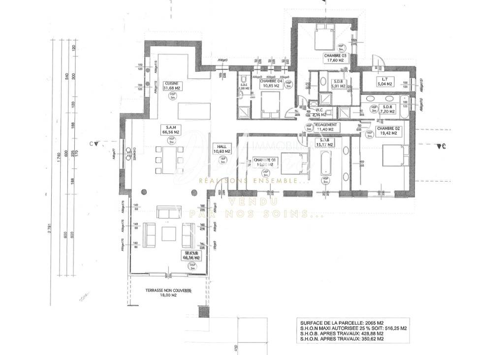 plan villa avec piscine