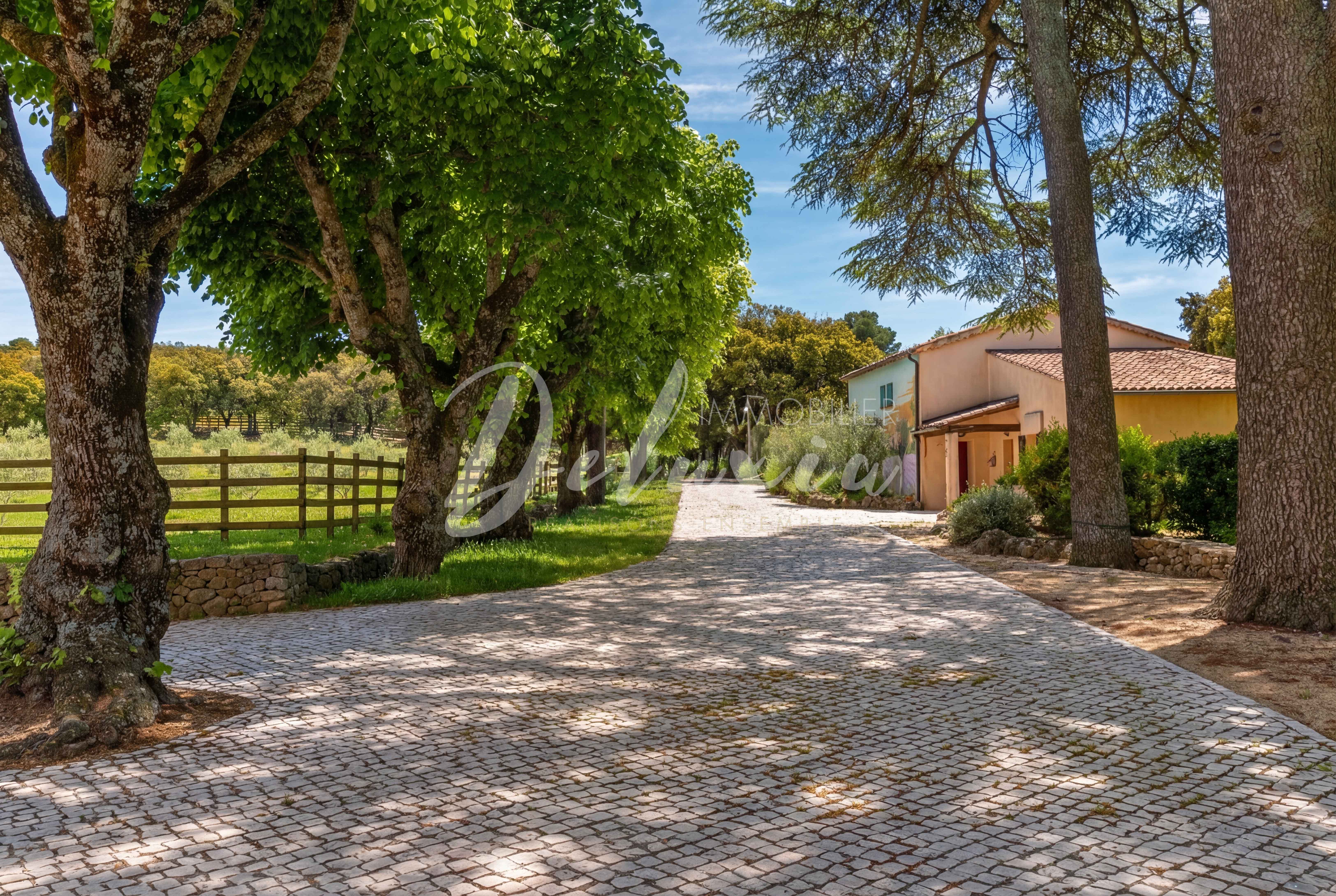 Domaine d'exception avec activité équestre et oliveraie situé à Ampus.