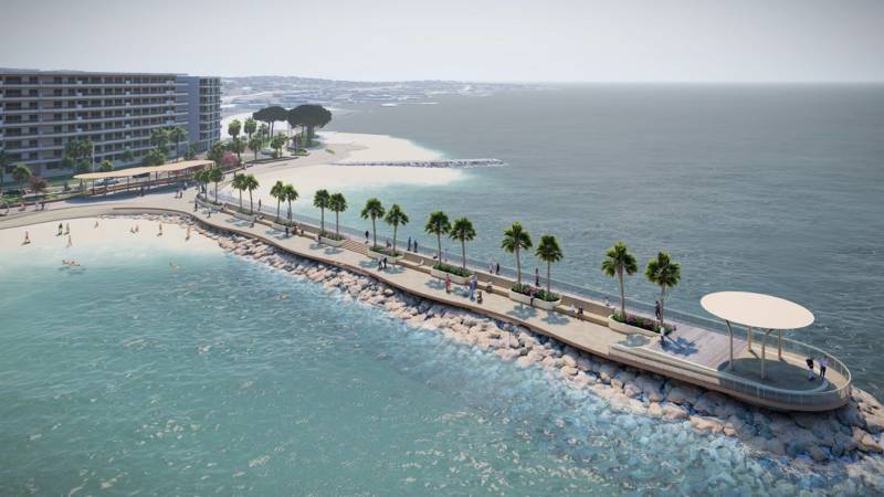 Travaux du bord de mer à Saint-Raphaël 