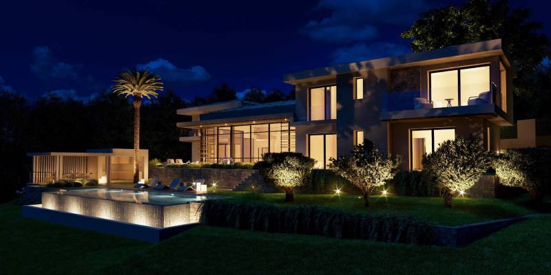 Villa avec piscine de nuit à Saint-Maxime