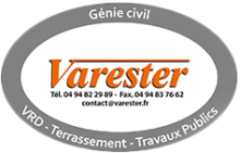 Entreprise de construction pour travaux de terrassement de sols Frejus Saint Raphael Varester